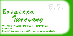 brigitta turcsany business card