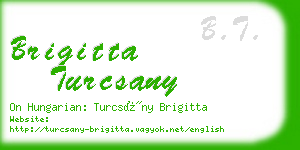 brigitta turcsany business card